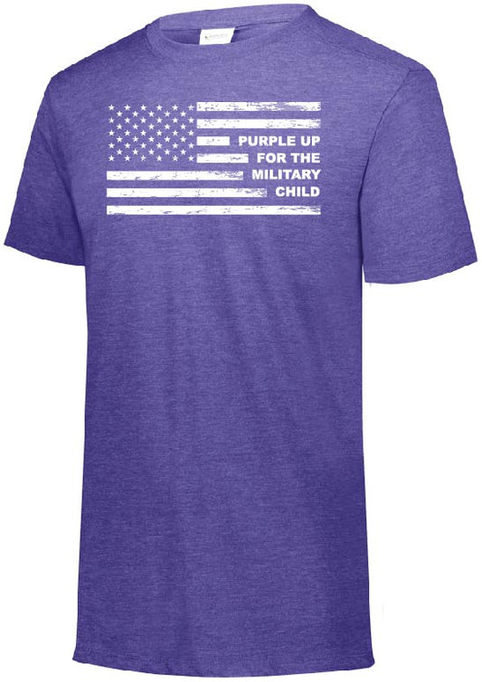 Tri-Blend Tee Purple Up 2023