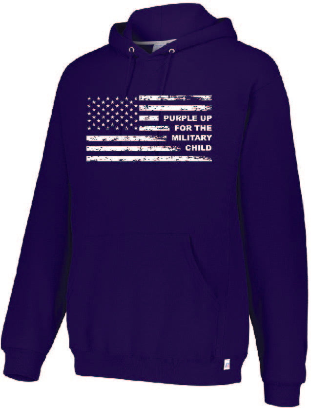 Dri-Power Fleece Hoodie Purple Up 2023